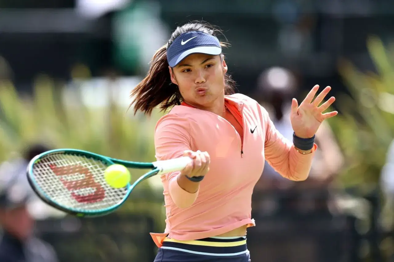 British tennis player Emma Raducanu Rothesay Open Semifinal in Nottingham